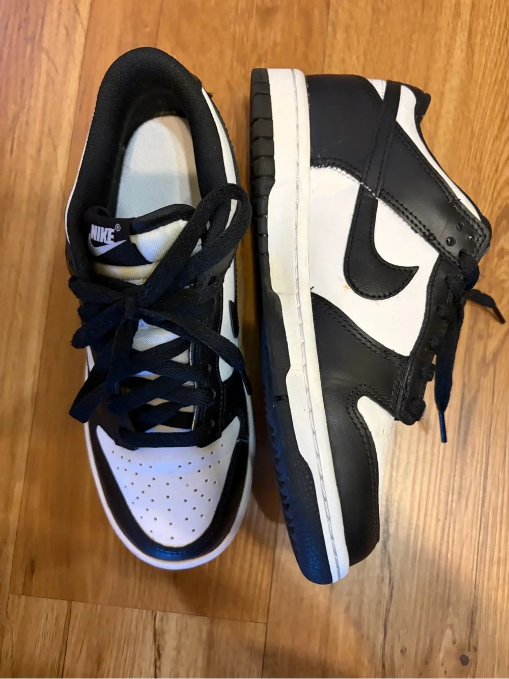 Nike Black and White Low Top Panda Sneakers